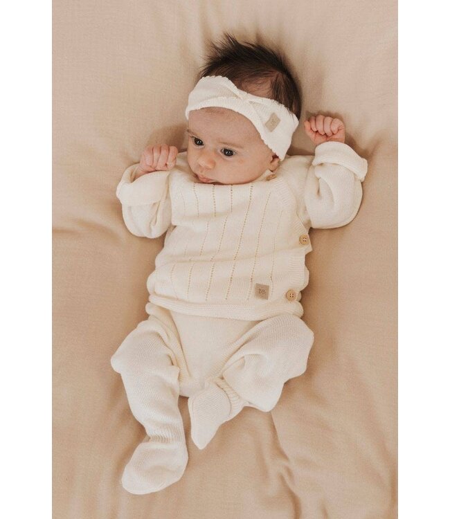 Bamboom - Dashed crossed long sleeves shirt White 01