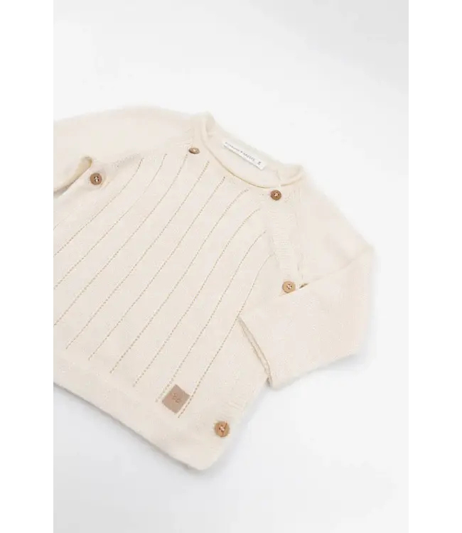 Bamboom - Dashed crossed long sleeves shirt White 01