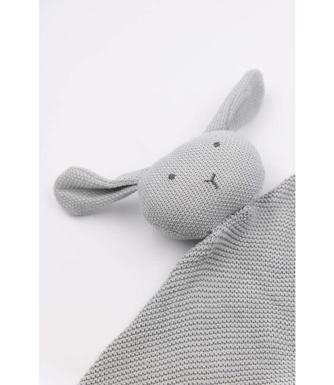 Bamboom - Knitted cuddle toy Rabbit Blue
