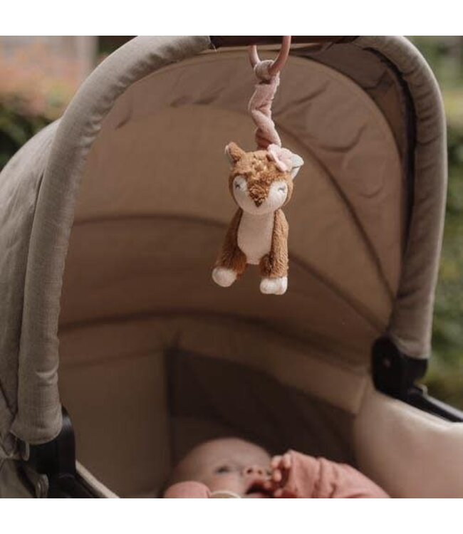 Little Dutch - Trilfiguur hert roze Fairy garden