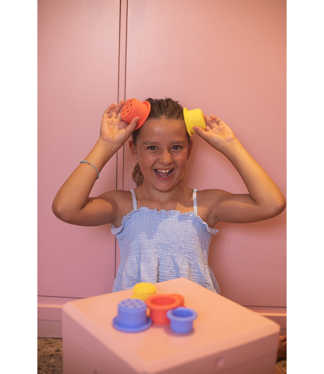 Little L Soft Toys - Sensory toys Little L – Bekers Rood, Geel en Blauw