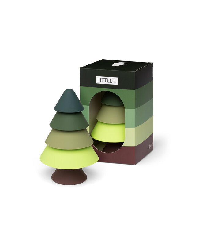 Little L Soft Toys - Sensory toys Little L – Stapeltoren Dennenboom groen