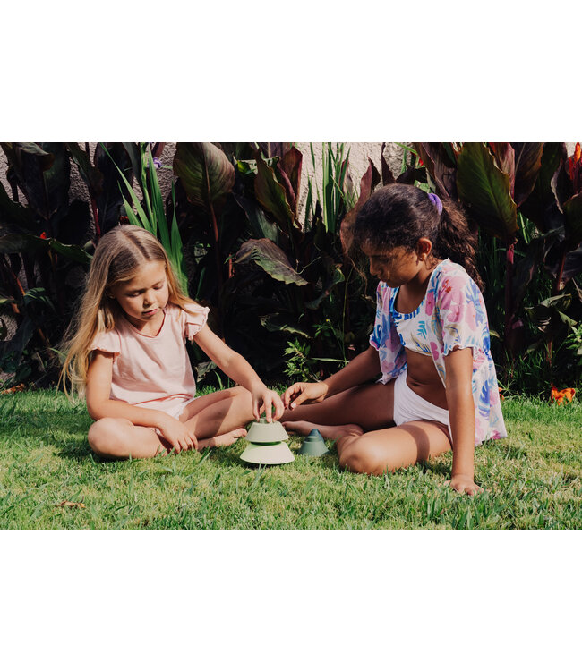 Little L Soft Toys - Sensory toys Little L – Stapeltoren Dennenboom groen