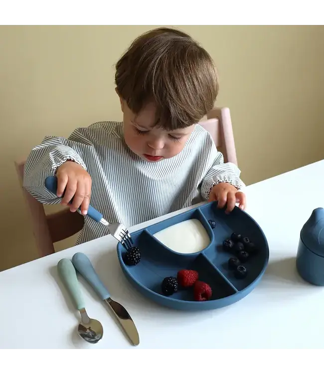 Cam Cam Copenhagen - Sleeved Bib - Classic Blue stripes