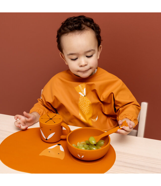 Trixie -   Waterproof long sleeve bib - Mr. Fox