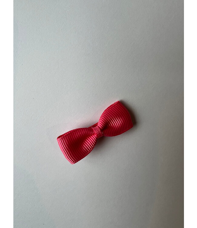 Prinsessefin - Emma  bow Coral Rose Ribbed