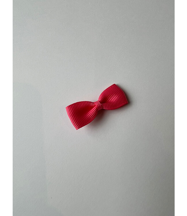 Prinsessefin - Emma  bow Coral Rose Ribbed