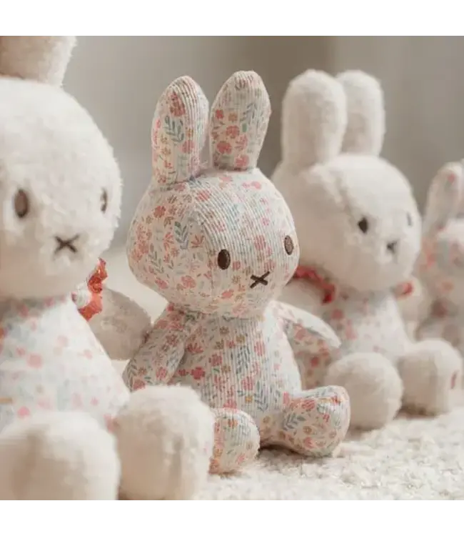 Little Dutch - Nijntje knuffel all-over print 20 cm - Roze - Lucky Blossom