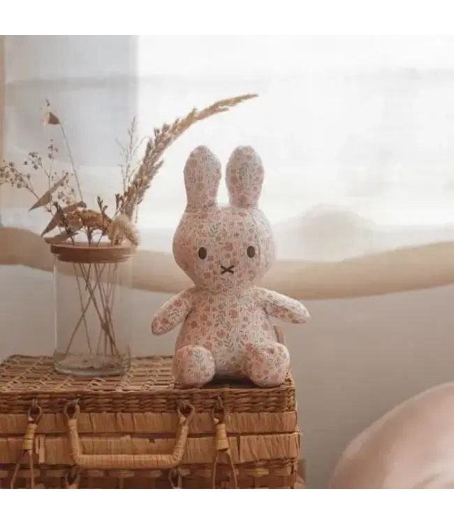 Little Dutch - Nijntje knuffel all-over print 20 cm - Roze - Lucky Blossom