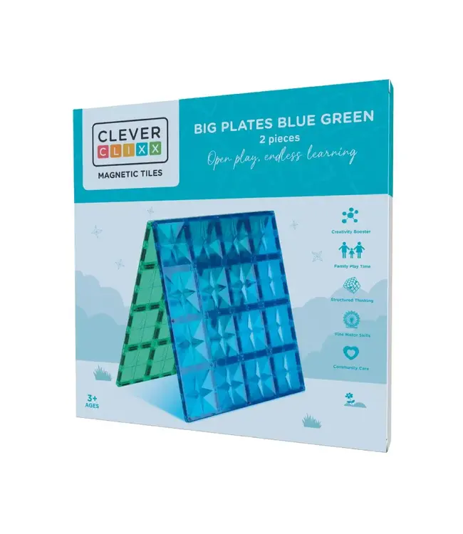 Cleverclixx - Big plates Blue Green