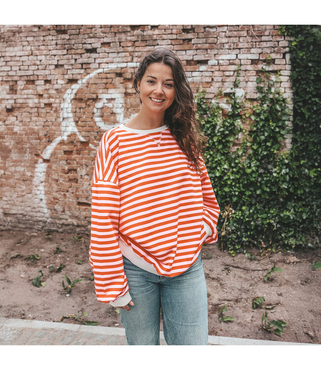 Your Wishes - Stripe French knit sweater Tigerlily