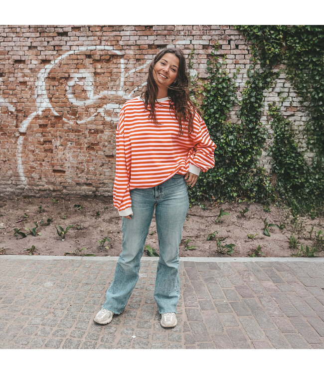 Your Wishes - Stripe French knit sweater Tigerlily