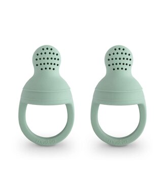 Mushie MUSHIE - FRESH FOOD FEEDER SILICONE 2-PACK - Cambridge Blue
