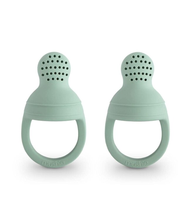 MUSHIE - FRESH FOOD FEEDER SILICONE 2-PACK - Cambridge Blue