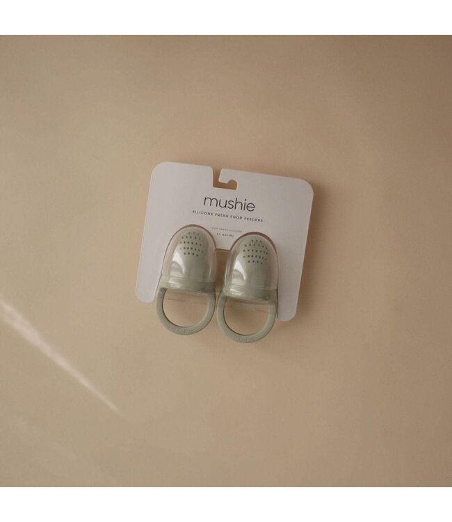 MUSHIE - FRESH FOOD FEEDER SILICONE 2-PACK - Cambridge Blue