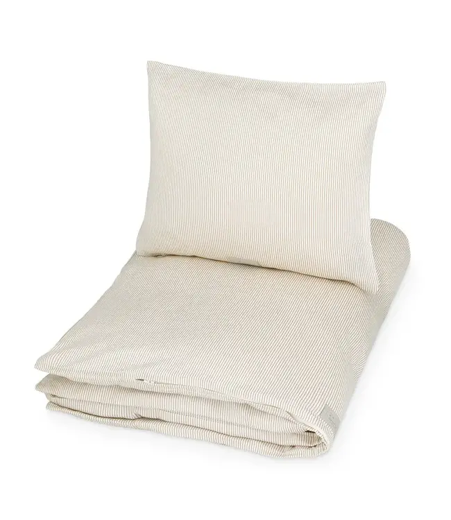 Cam Cam Cam Cam Copenhagen - Bedding, Single, 140x200cm - GOTS Classic stripes Camel