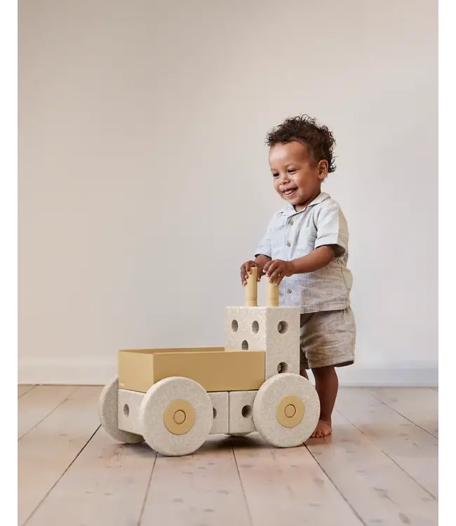 MODU - 3-in-1 Baby walker Sand Grey / Honey Yellow