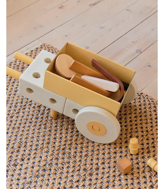 MODU - 3-in-1 Baby walker Sand Grey / Honey Yellow