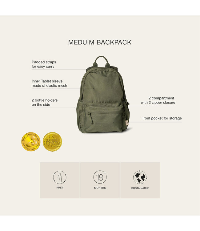 Citron - Medium backpack Spaceship Dusty blue