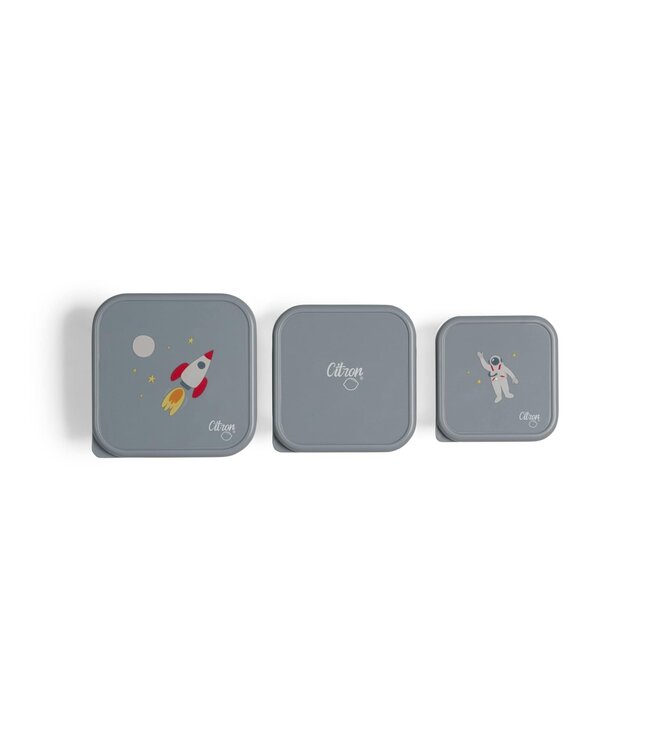 Citron - Stainless steel stackable Lunchbox  Spaceship Dusty blue - 350 ml