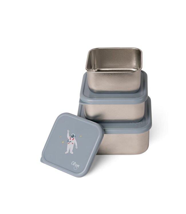 Citron - Stainless steel stackable Lunchbox  Spaceship Dusty blue - 350 ml
