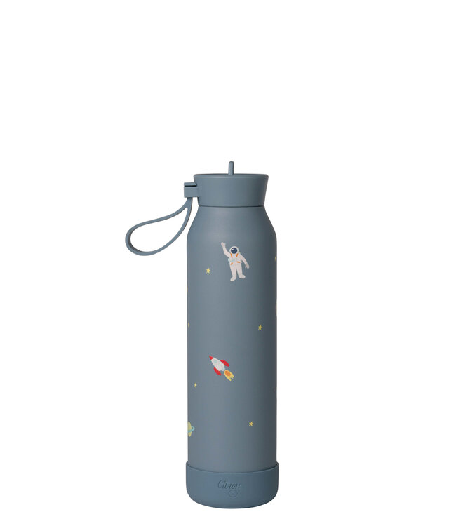 Citron - Medium Water bottle  Spaceship Dusty Blue - 500 ml