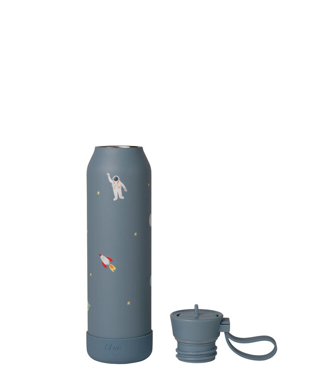 Citron - Medium Water bottle  Spaceship Dusty Blue - 500 ml