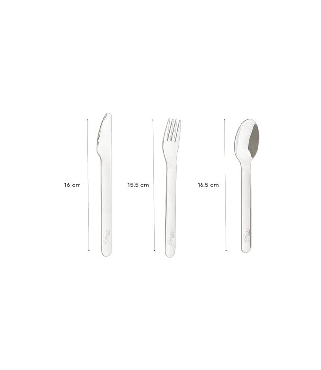 Citron - Stainless steel Cutlery with pouch Green