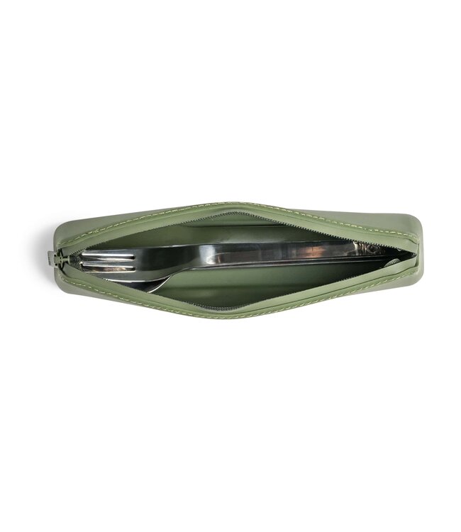 Citron - Stainless steel Cutlery with pouch Green