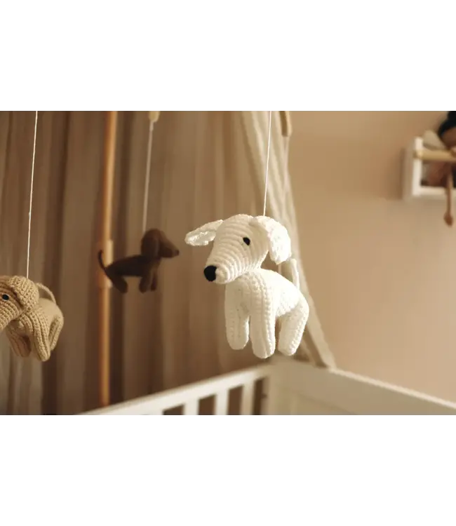 Little Loua - Handmade crochet dogs baby mobile