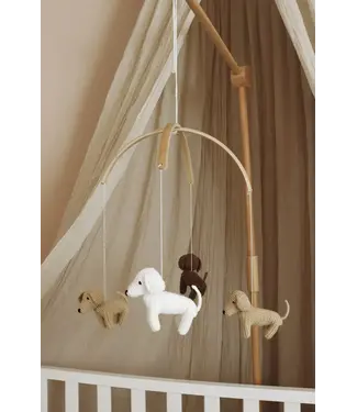 Little Loua Little Loua - Handmade crochet dogs baby mobile