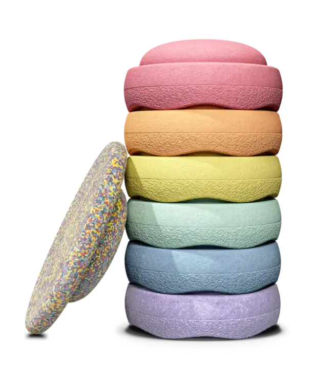 Stapelstein - Super Confetti Rainbow set Pastel
