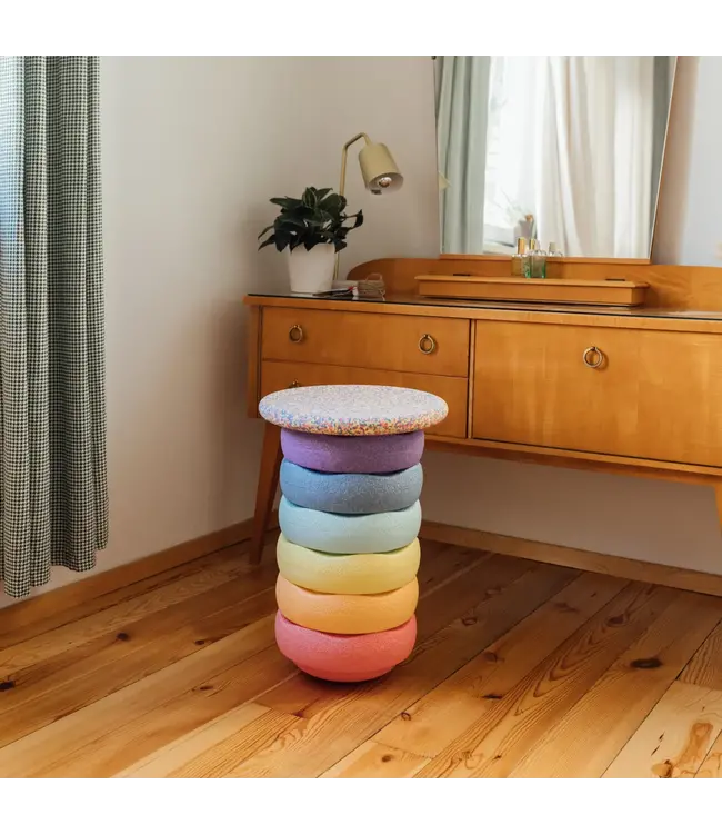 Stapelstein - Super Confetti Rainbow set Pastel