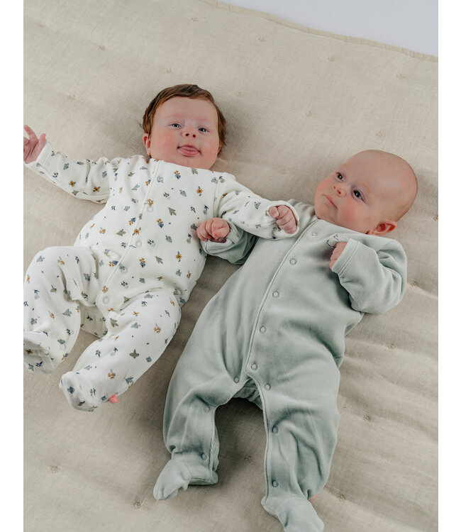 Noukies - Set van 2 Pyjamas Fluweel Lovely bird