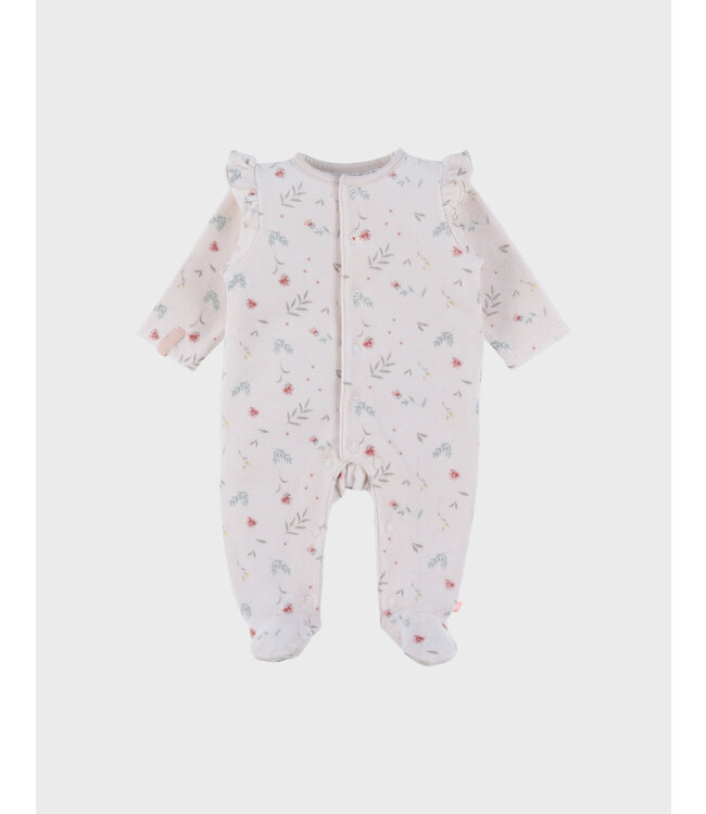 Noukies - Pyjama velours AOP Romantic flowers