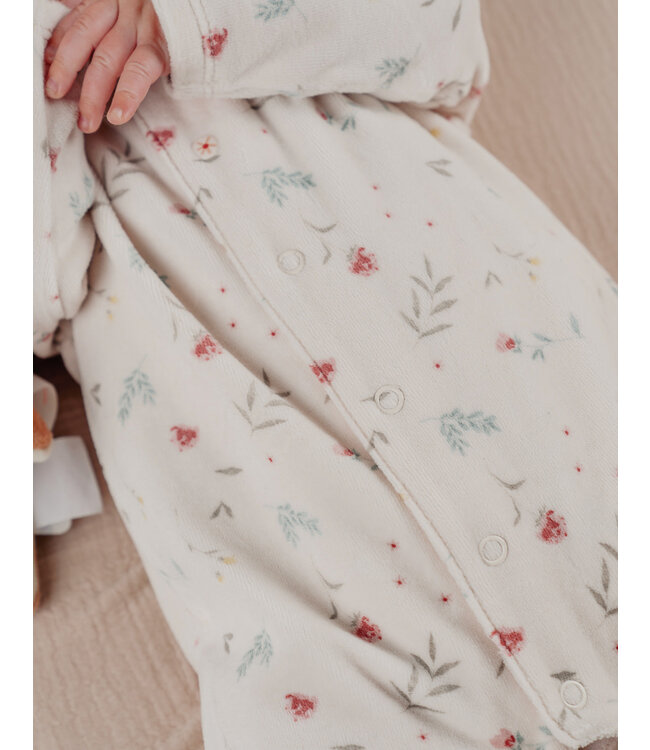 Noukies - Pyjama velours AOP Romantic flowers