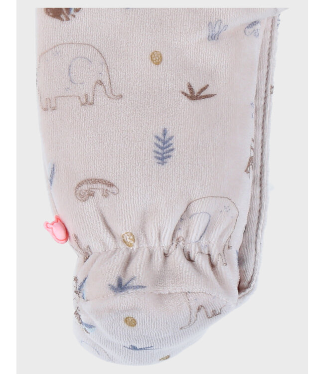 Noukies - Pyjama velours AOP Jungle