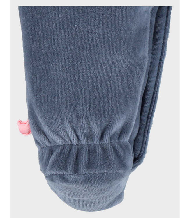 Noukies - Pyjama Fluweel blue jungle