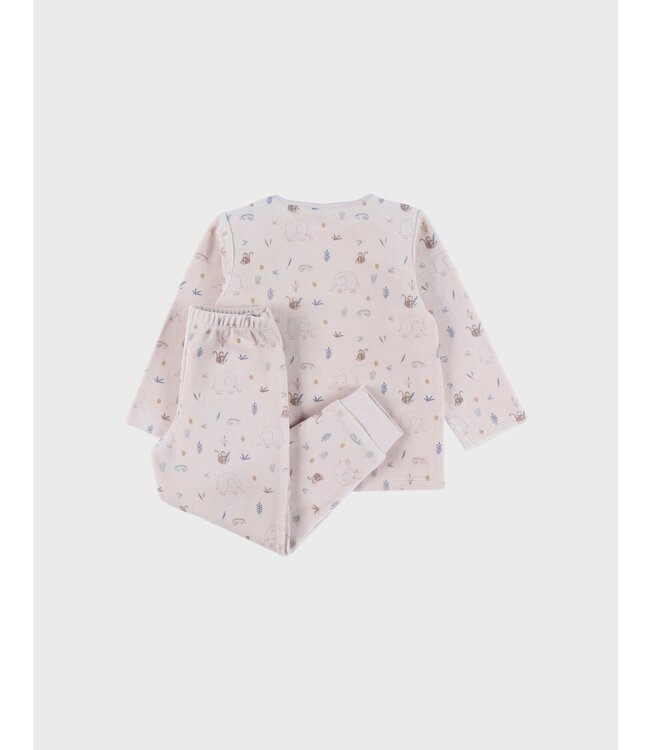 Noukies Noukies - Pyjama 2-delige set AOP blue jungle