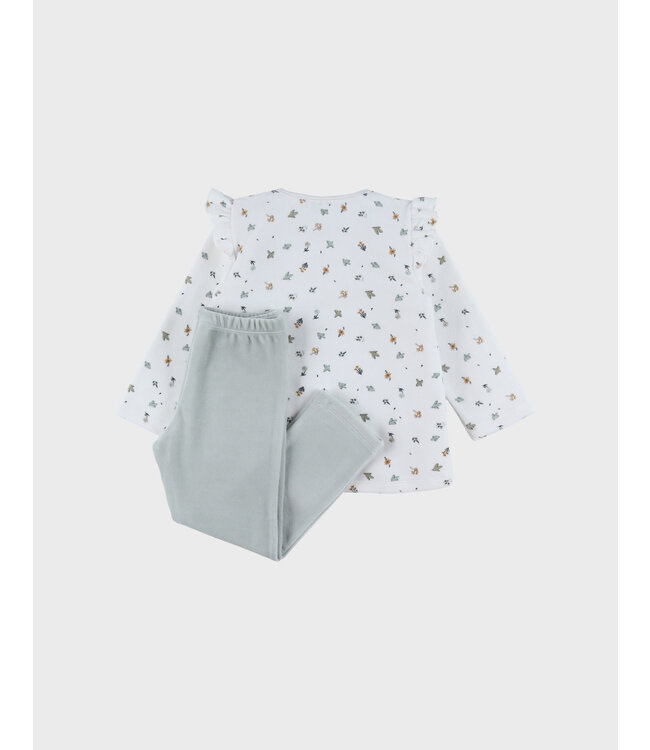Noukies Noukies - Pyjama 2-delige set AOP lovely bird