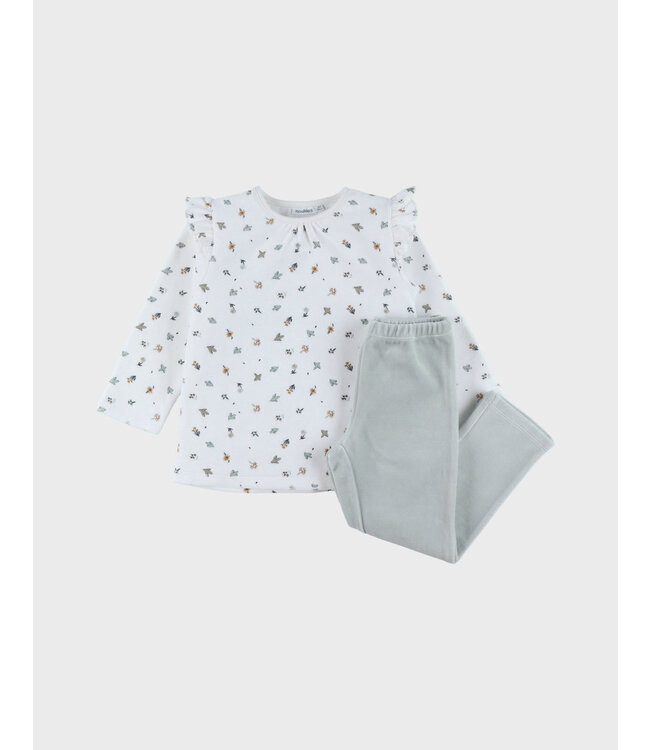 Noukies - Pyjama 2-delige set AOP lovely bird