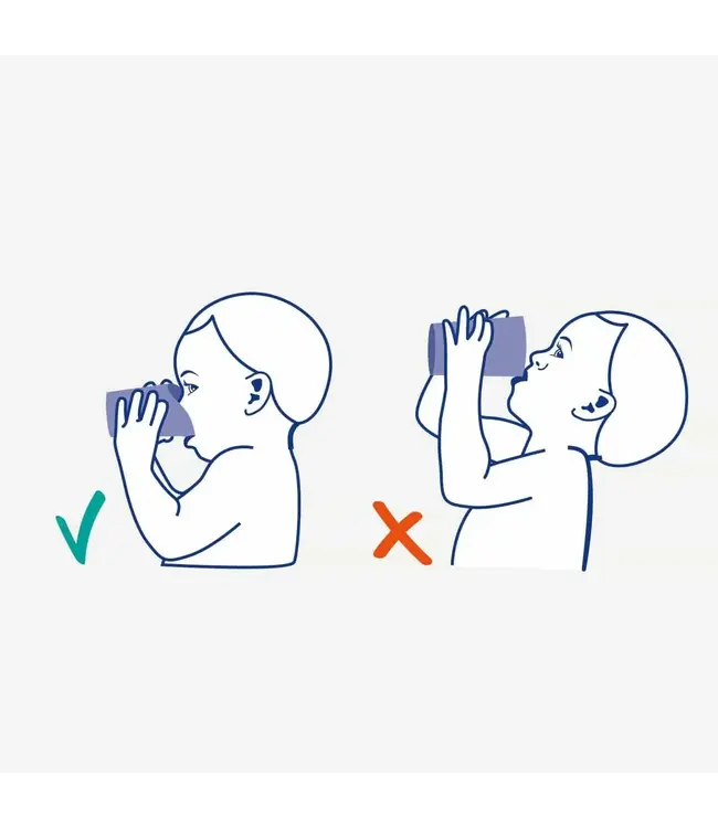 DIFRAX - Oefen drinkbeker wit