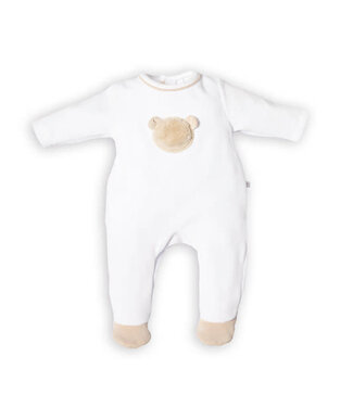 MY FIRST COLLECTION My First Collection - Rompersuit velvet teddy bear front fur