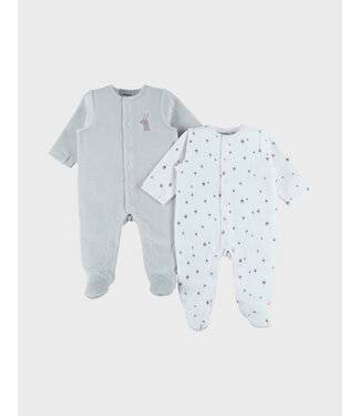 Noukies Noukies - Set van 2 Pyjamas Fluweel Fancy Fox