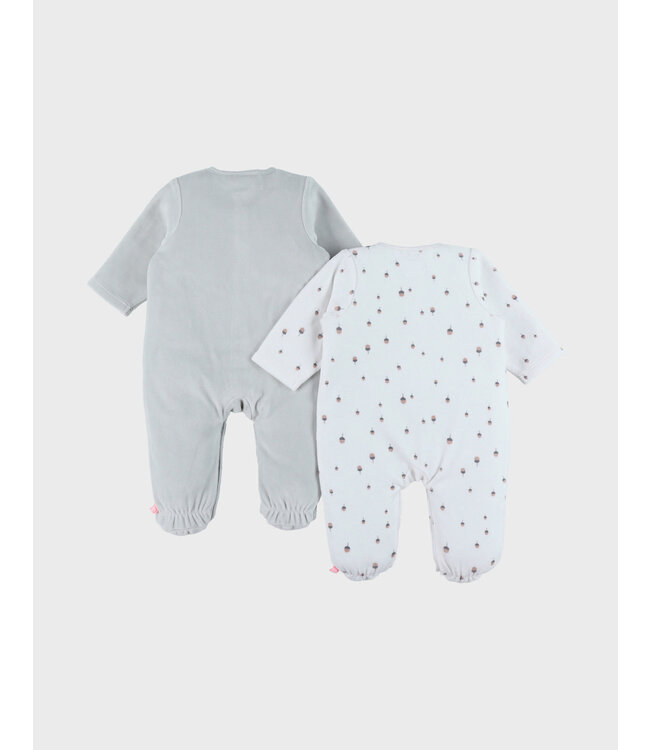 Noukies - Set van 2 Pyjamas Fluweel Fancy Fox