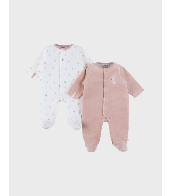 Noukies - Set van 2 Pyjamas Fluweel Autumn Forest