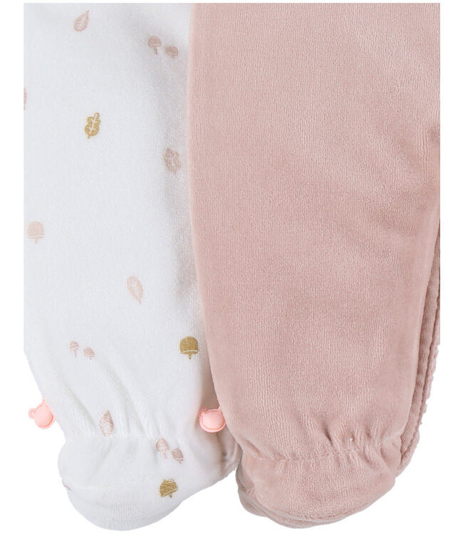 Noukies - Set van 2 Pyjamas Fluweel Autumn Forest