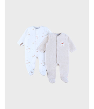 Noukies Noukies - Set van 2 Pyjamas Fluweel Fluffy Sheep