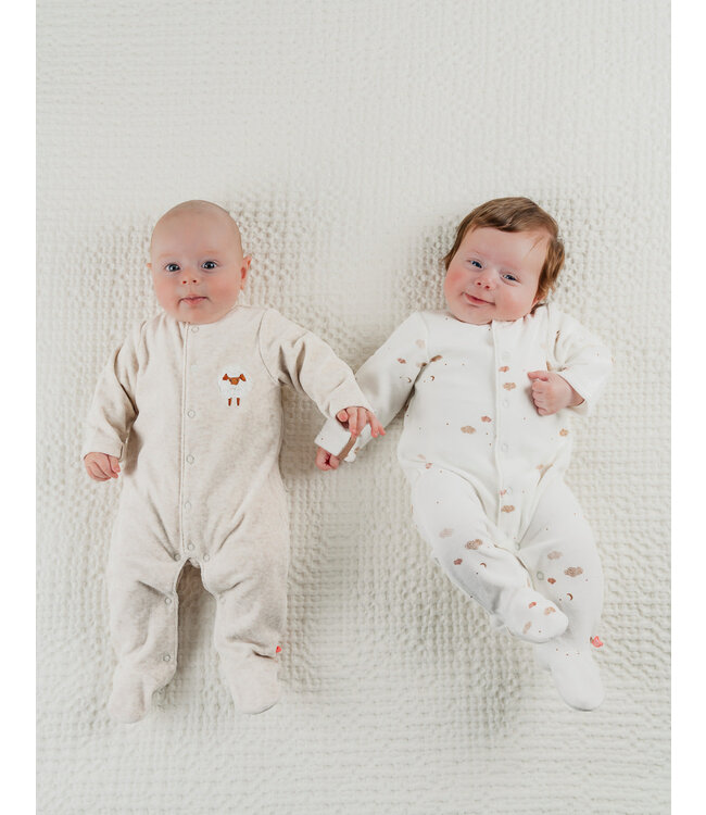 Noukies - Set van 2 Pyjamas Fluweel Fluffy Sheep