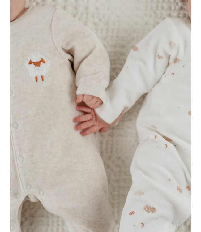 Noukies - Set van 2 Pyjamas Fluweel Fluffy Sheep